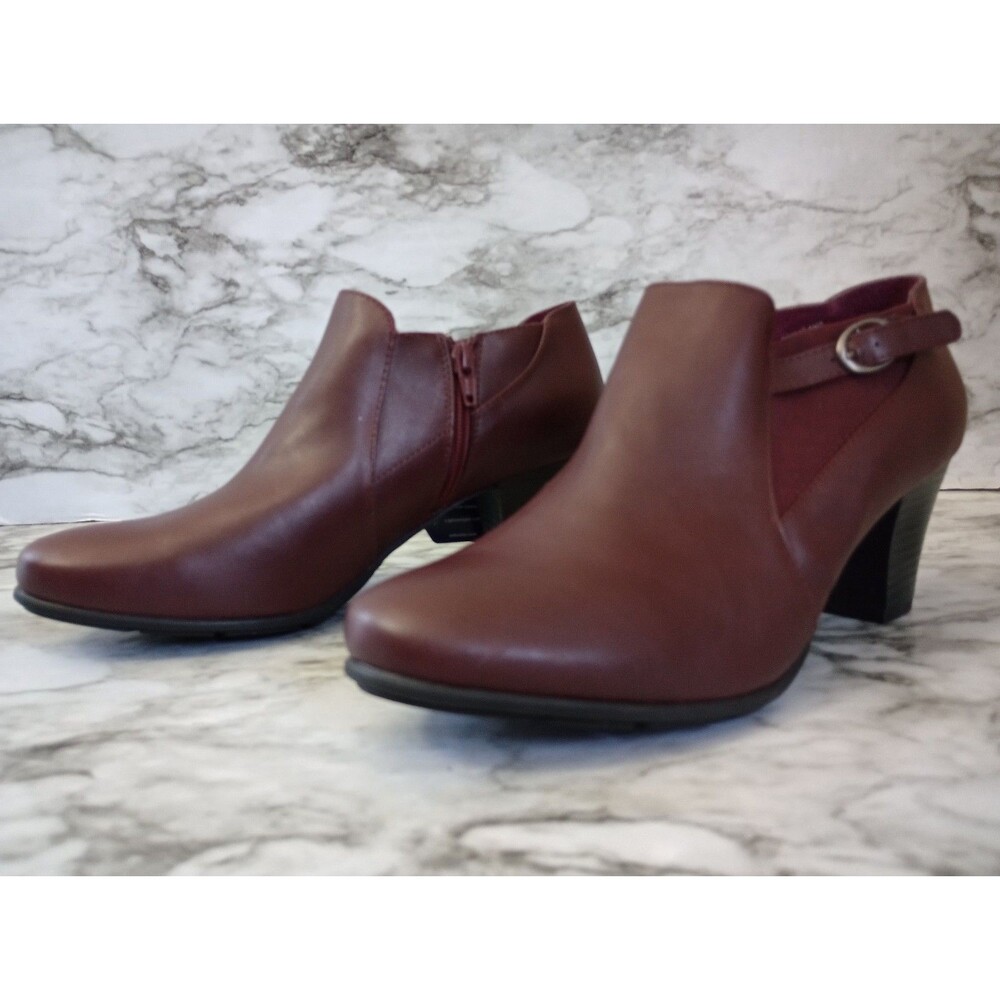 NWT Croft & Barrow Ortholite Ankle Boots Block Heel Size 9.5M
